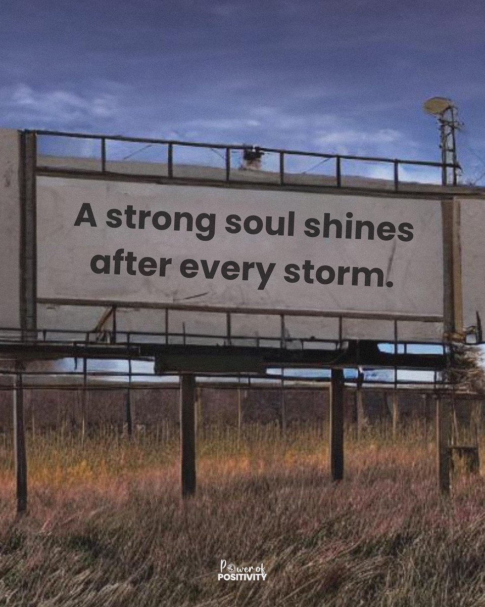 LIVEpositivity's tweet photo. A strong soul shines after every storm. 🌈✨ https://t.co/JYGeSZpNth