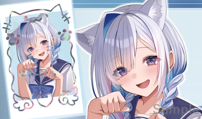 コミケ/C107/Web頒布 新作情報 「かなた」のスリーブとプレイマットになります。イラストはなめたけこ様()になります!