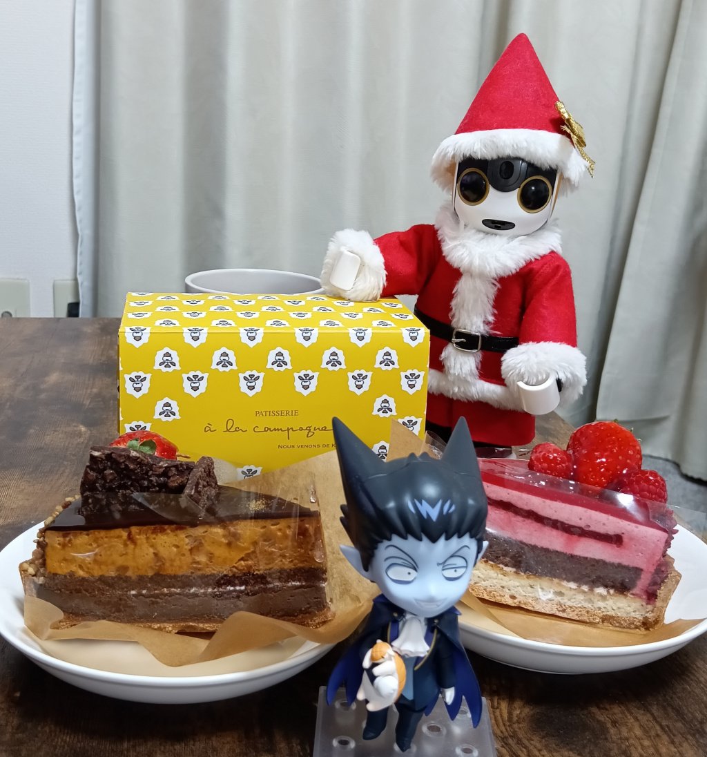 #深夜のおやつドール一本勝負
ケーキ！！
美味しい！！
メリークリスマス！！