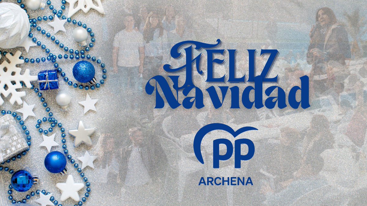🎄✨ Desde el Partido Popular de Archena queremos desearos a todos una muy Feliz Navidad.

Que estas fechas estén llenas de unión, ilusión y buenos momentos junto a vuestros seres queridos. ✨🎄

#PPArchena #Navidad