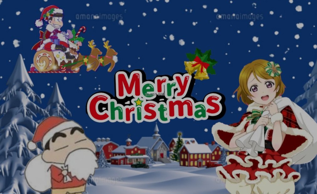 X'masなんで。 #クリスマス #小泉花陽 #松野おそ松 #野原しんのすけ