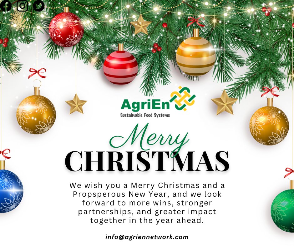 As we close the year, we thank our partners &amp; the AgriEn community for the trust, collaboration &amp; shared commitment to strengthening Zambia’s agribusiness ecosystem.  The impact continues🌾