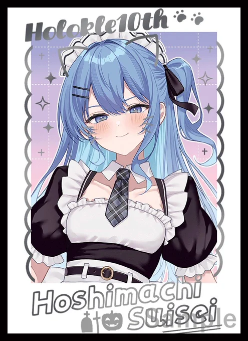 コミケ/C107/Web頒布 新作情報 「すいせい」のスリーブとプレイマットになります。イラストはこはく様()になります!