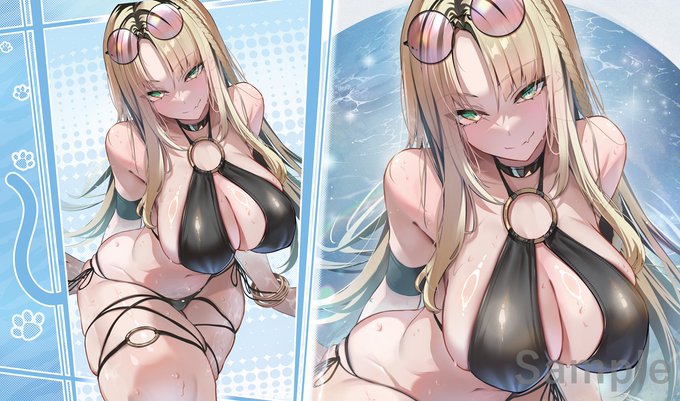 コミケ/C107/Web頒布 新作情報 「ニコ」のスリーブとプレイマットになります。イラストはOmoti様()になります!