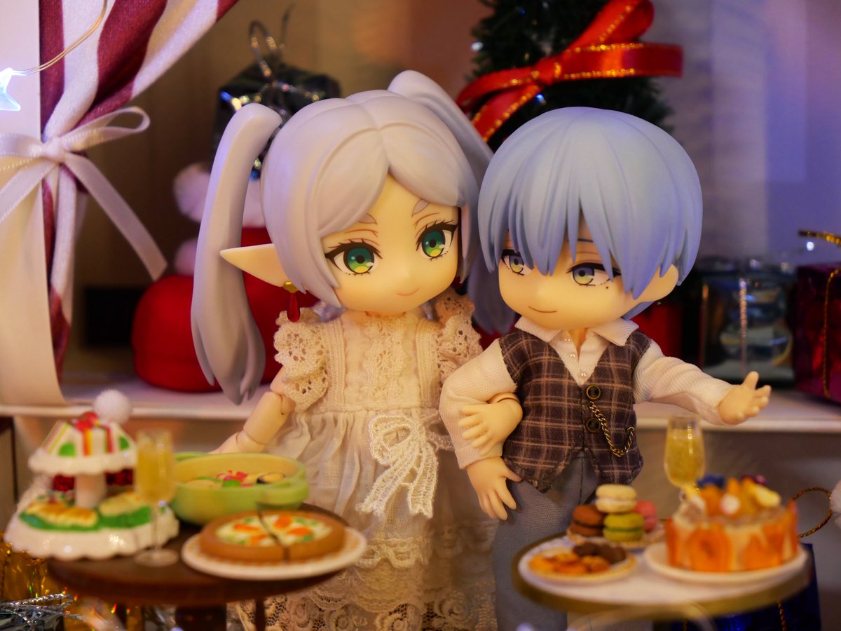 ヒンメルのエスコートでクリスマスイブのパーティー会場へ🎄🎂⭐️
#フリーレン #ねんどろいど