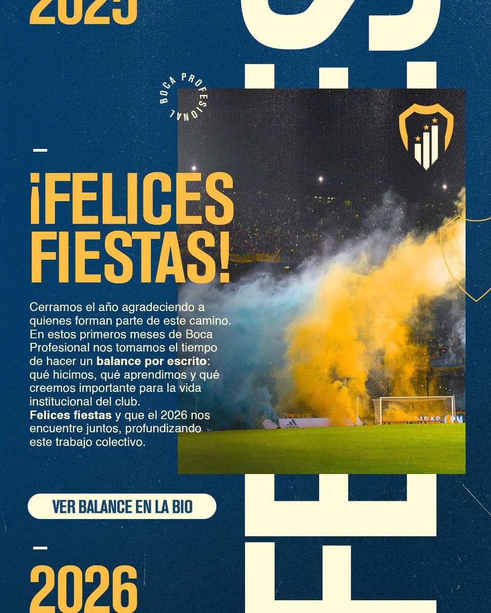 Despedimos el año agradeciendo el compromiso, el trabajo y el camino compartido.
Gracias a quienes acompañan y forman parte todos los días.
Que el 2026 nos encuentre juntos, creciendo y construyendo en equipo. 🎉💙💛