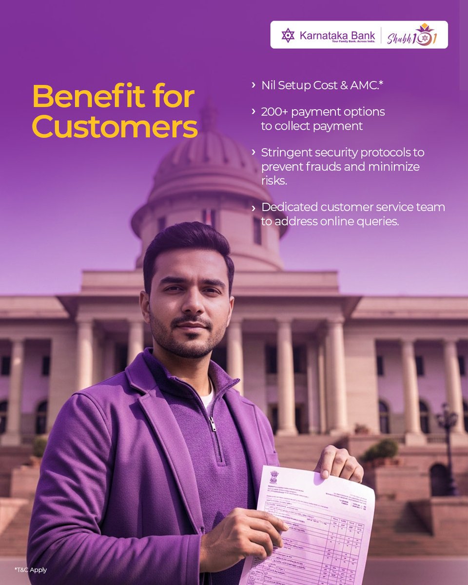 KarnatakaBank's tweet image. Powering government payments with reliability and ease.
Secure infrastructure, wide payment acceptance, and consistent performance.
Designed for scale, stability, and transparency.

#KarnatakaBank #DigitalPayment #PaymentGateway

[Karnataka bank Digital payment, Payment gateway]
