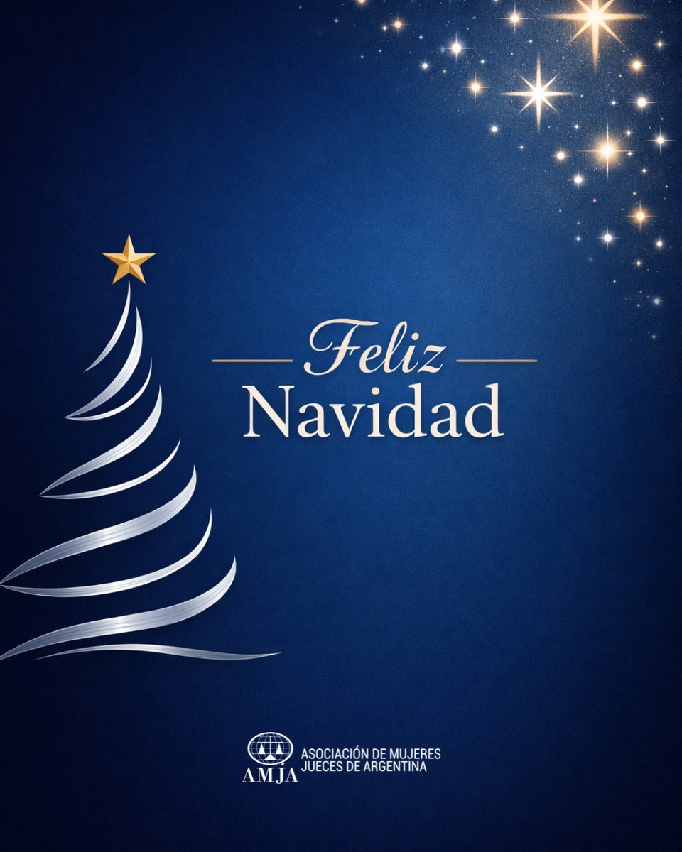 🎄 AMJA, hace llegar sus mejores deseos para esta Navidad.🩵
