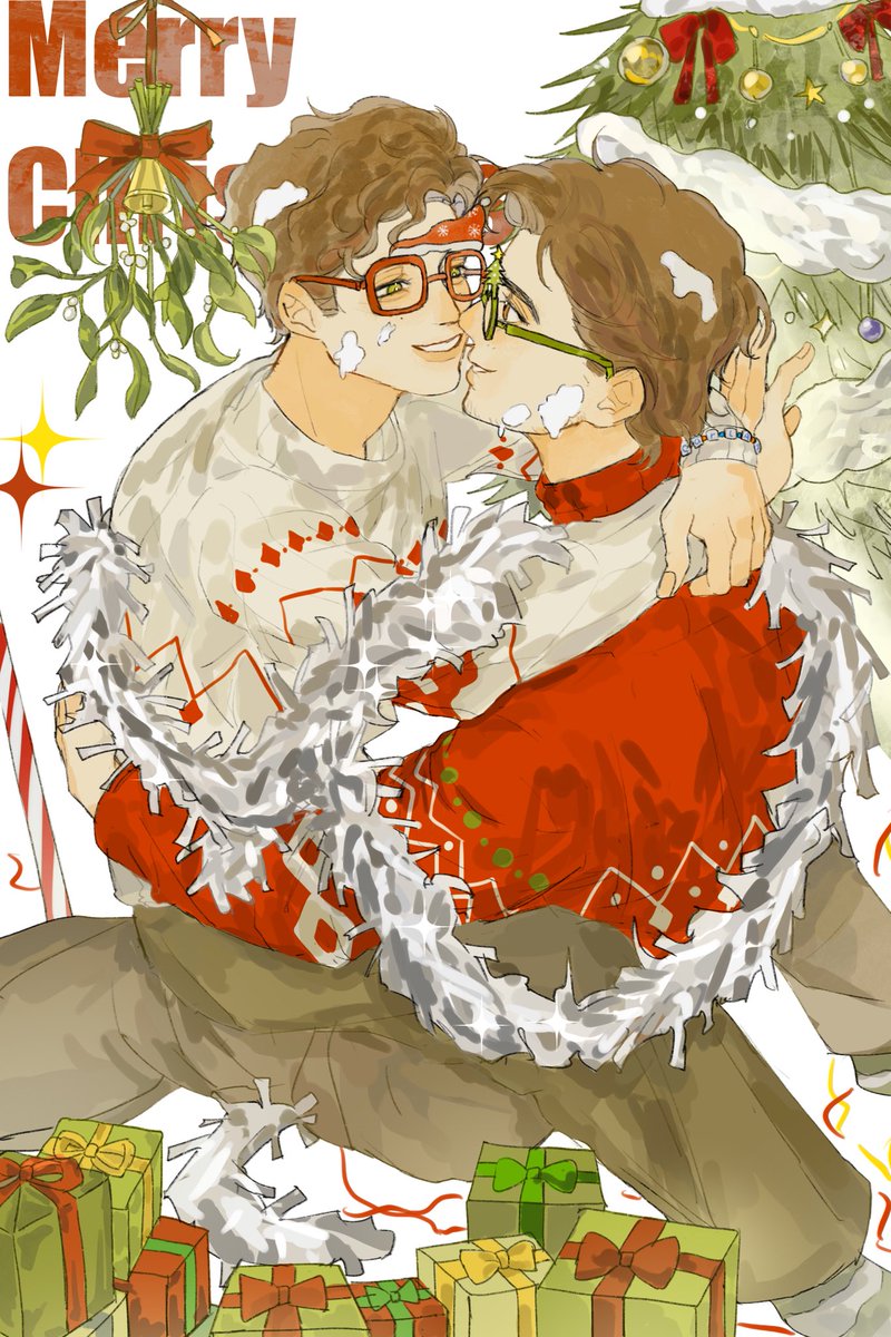 ForlanPhoenix's tweet photo. Landino, please tell me, what do people do under the mistoe at Christmas? https://t.co/HSCD0iPu2t