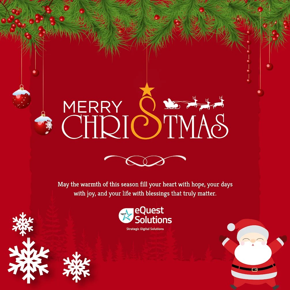 eQuestTweets's tweet photo. 🎄✨ Merry Christmas!

A season to pause, reflect, and celebrate joy and creativity. May the days ahead shine brighter with warmth, inspiration, and fresh beginnings. Here’s to joy today and hope for the year ahead.

#MerryChristmas #SeasonOfJoy #NewBeginnings https://t.co/QRUYWckPQV