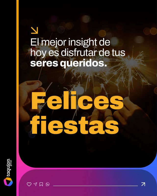 ¡Desde Taquion Group les deseamos unas felices fiestas! 🎄✨

#TaquionGroup #Navidad