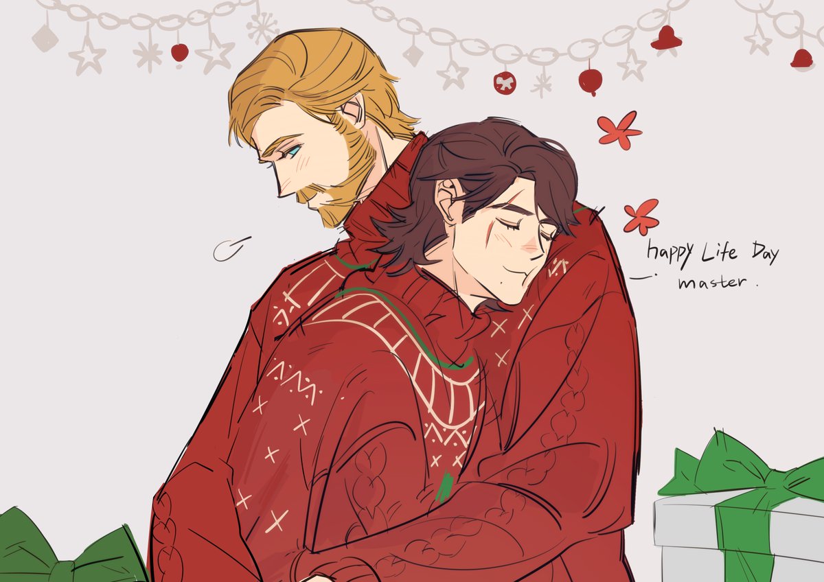 【Obikin圣诞节24h接力活动】

第14棒 13：00

全是乐高的梗，判官绑架欧比旺送维达官方怎么想的，，还有很经典的师徒互送毛衣，可爱

#obikin圣诞节24h接力
#obikin
下一棒：阿夜 我代发