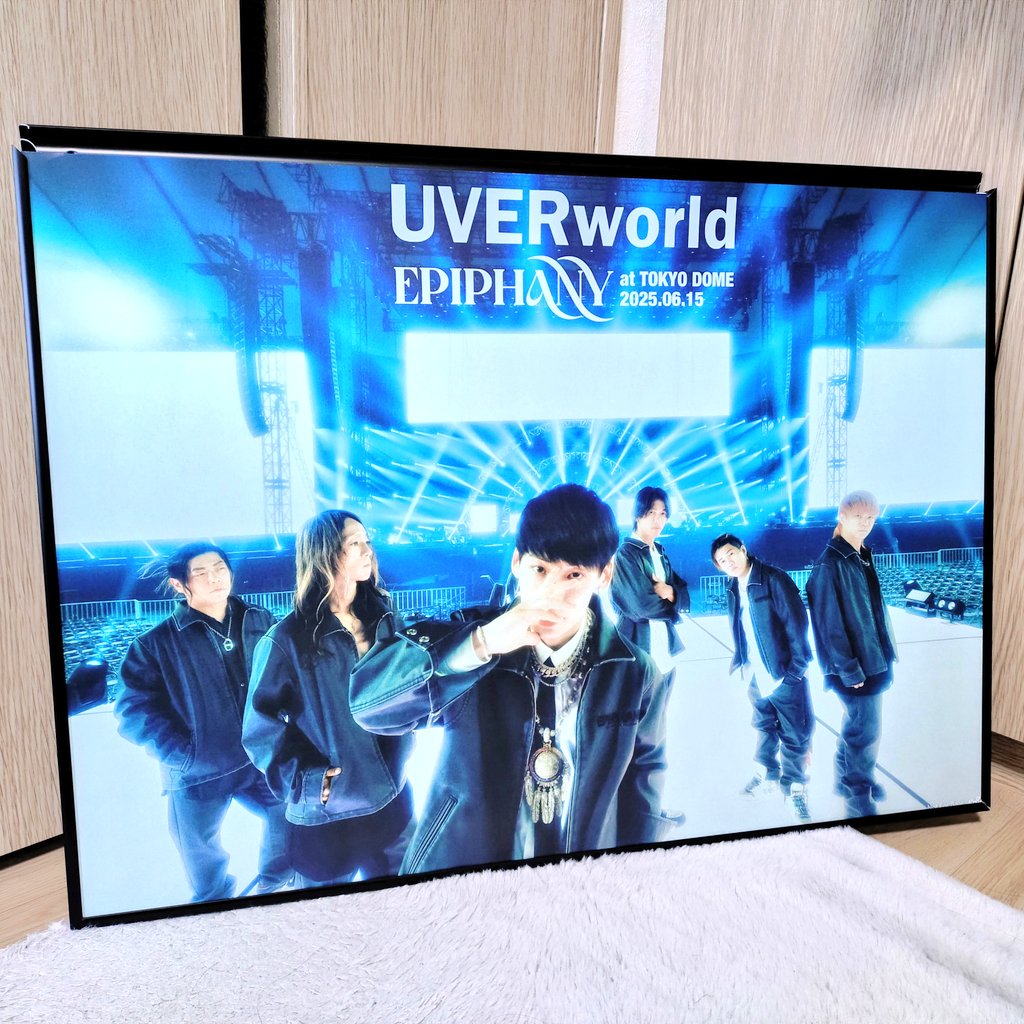 東京ドームのB2サイズポスターを額縁に入れた！！！ このデザイン