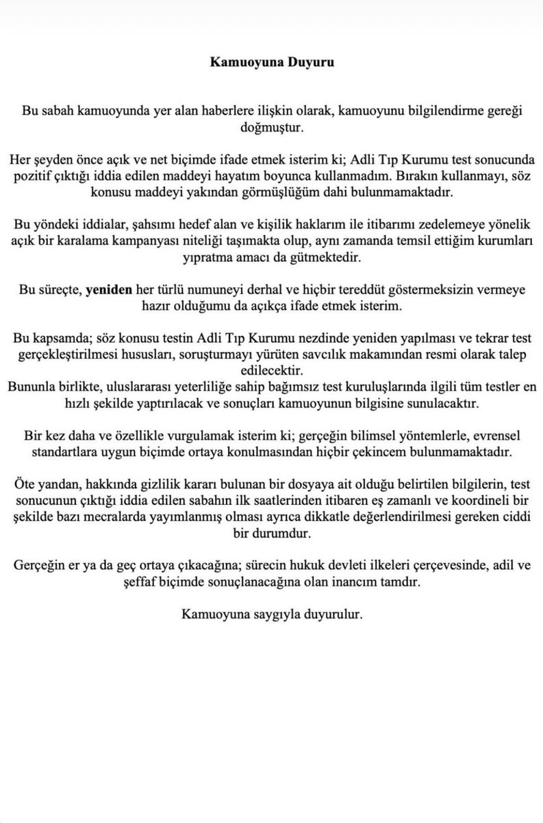 Başkanımız Sadettin Saran’ın açıklamaları.