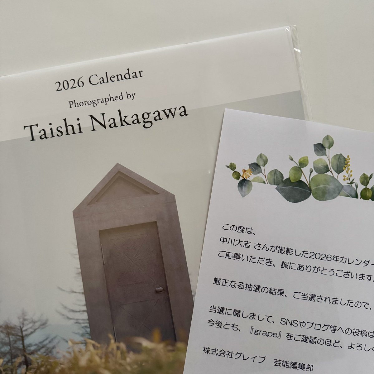 中川大志くん　中川大志サイン　カレンダーグッズ　公式写真　３7枚 ﾟ†Merry Ⅹ'mas†.｡.:*・ﾟ】 大志くん撮影のカレンダーが届きました