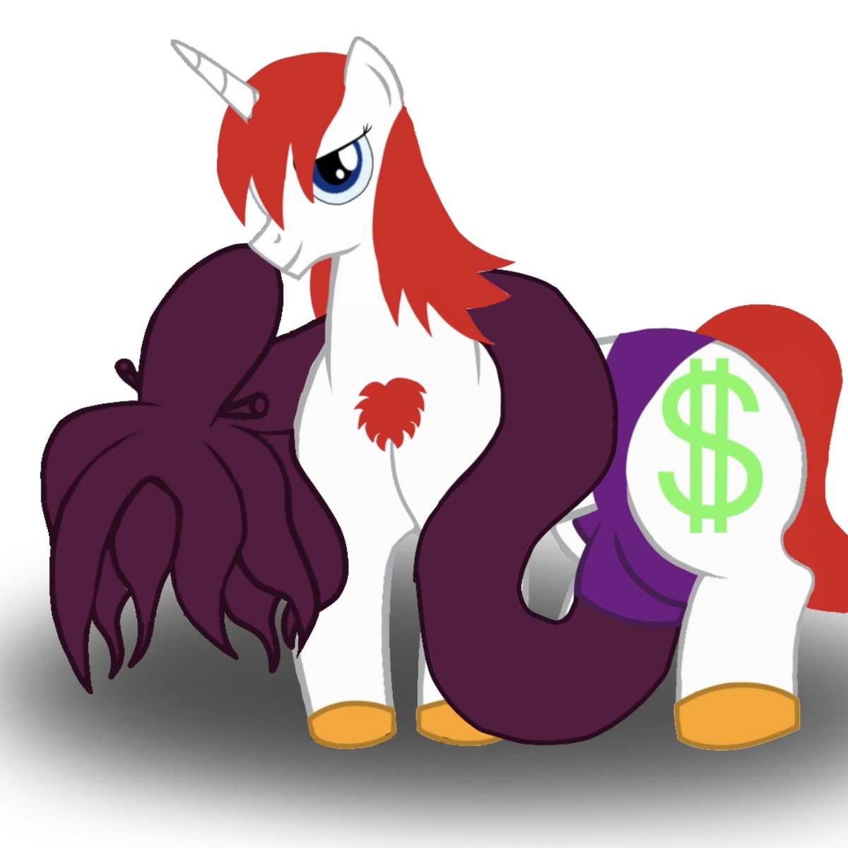 playmateofmlp's tweet photo. It's a full-on Octopus now. Drew this up back on November 22nd, 2025.

#LMoney #LMoneyMLP #PrinceLittleMoney #LMoneyPony #LMoneyStallion #LMoneyFIM #LMoneyTikTok https://t.co/CjGfIuuKmg