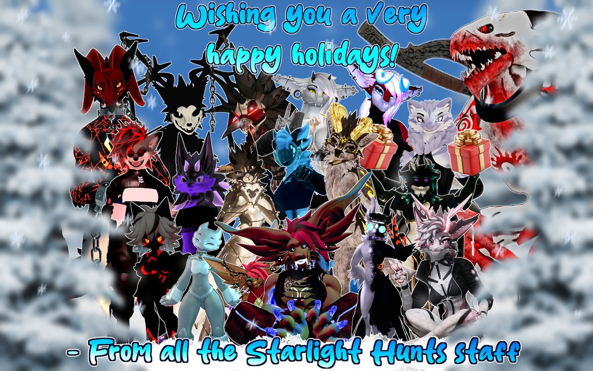 StarlightHunts's tweet image. From everyone on the Starlight Hunts staff team, we wish you a happy holidays. Even if you don't celebrate the holidays, we hope you have a splendid rest of your week ❄️

See you in 2026!!