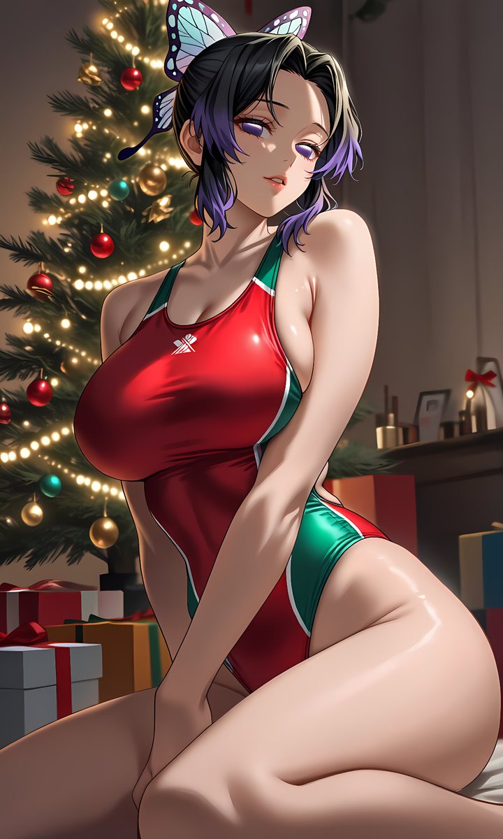 reborn_Aiillust's tweet photo. 日も暮れていよいよクリスマスも本番です
急なクリスマスイベントでしたが皆さん即座に対応してくれてさすがですね😊
水曜恒例スイスイ競水デーですが今週はクリスマス特別企画
24(水)25(木)の２日間に渡って開催です
#AIスイ���イ競水デー
今年は競水でクリスマスを楽しみましょう😊

参加方法：
競泳水着イラストにクリスマス要素を添えて、上記タグ付きの私の投稿を引用し、タグを付けて投稿。いいね＆リポストでお返しします！
タグのみの場合はいいねのみ。タグ検索で表示された投稿のみ対応。引用でも検索に出ない場合はいいねのみ。ご了承ください。

参加者同士でフォロー、いいね、リポストして盛り上がりましょう！
よろしくお願いします。

🎀Tool/PixAI: https://t.co/bCZHfW9ETB

鬼 滅 の 刃/胡 蝶 し の ぶ
sfw