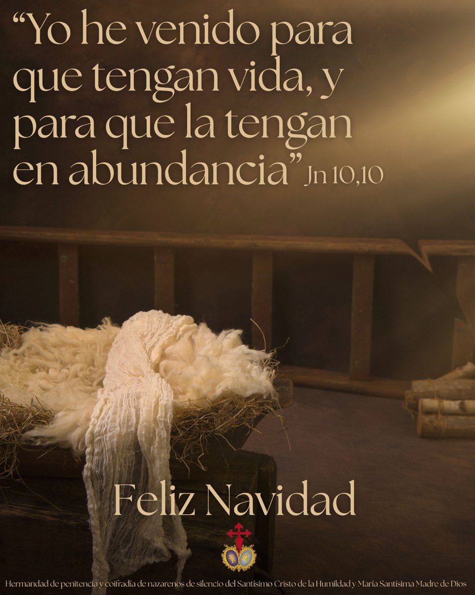 humildadjaen's tweet photo. 🟤Que esta Navidad nos recuerde con el nacimiento de Jesús, el valor de la humildad, llenando nuestros corazones de verdadera paz. 

"Yo he venido para que tengan vida, y para que la tengan en abundancia" Jn 10, 10. 

FELIZ NAVIDAD https://t.co/7OxGTroDjy