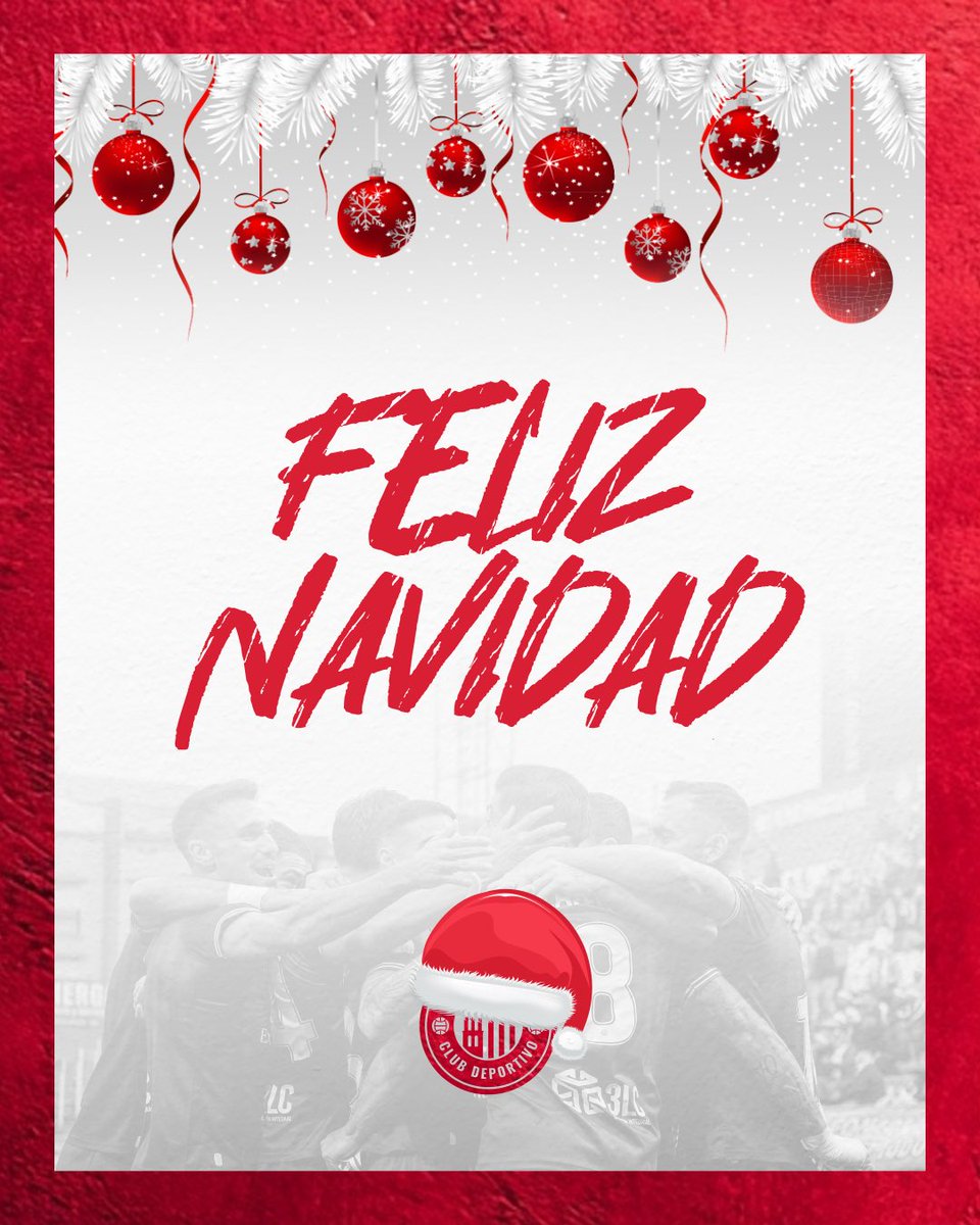 ¡Azulgranas! 🫡

¡Desde el CD Extremadura queremos desearos a todos una Feliz Navidad! 🥰❄️

Que nunca falten en vuestras mesas la ilusión, los recuerdos compartidos y la esperanza de un año nuevo lleno de éxitos, dentro y fuera del campo.

¡A disfrutar de estas fechas tan