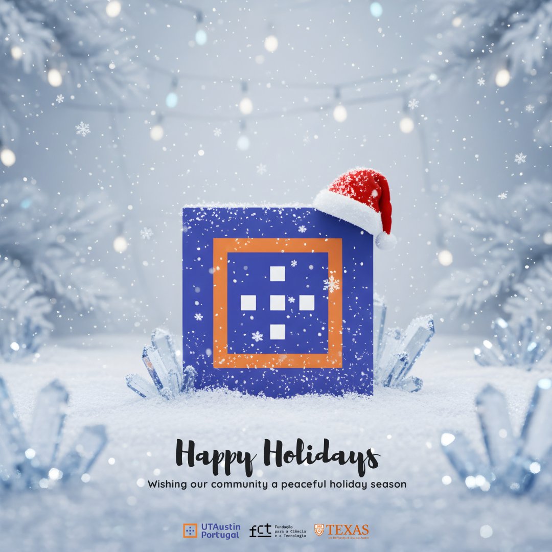 UTPortugal's tweet photo. As the year comes to a close, we extend our warmest holiday wishes to the UT Austin Portugal community.

Wishing you a peaceful holiday season and a bright start to the year ahead 🌤️ https://t.co/nvj8VlOgOh