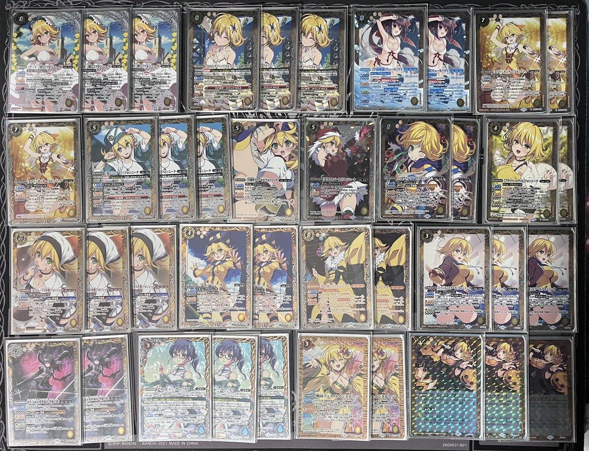 年末詩姫デッキ公開③ 推しのフォンニーナデッキ。 使っててとにかく