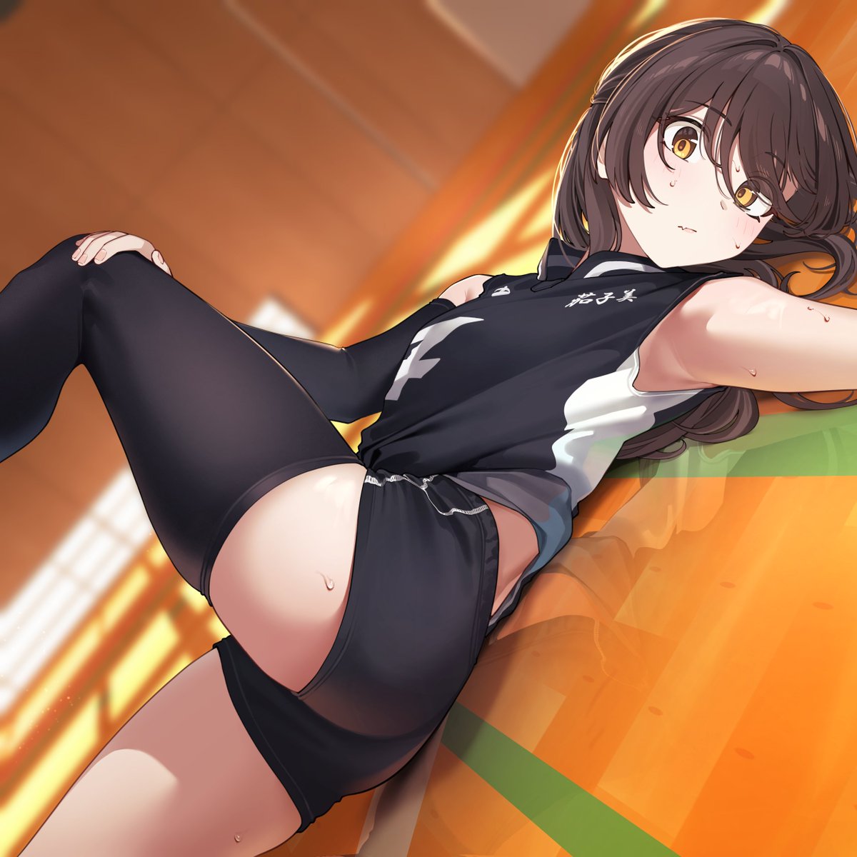 Vegetablenabe's tweet image. ストレッチ中なリベロちゃん