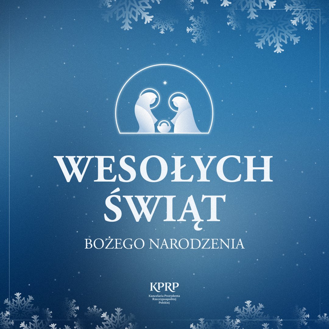 prezydentpl's tweet image. Wesołych Świąt Bożego Narodzenia! 🎄🌠