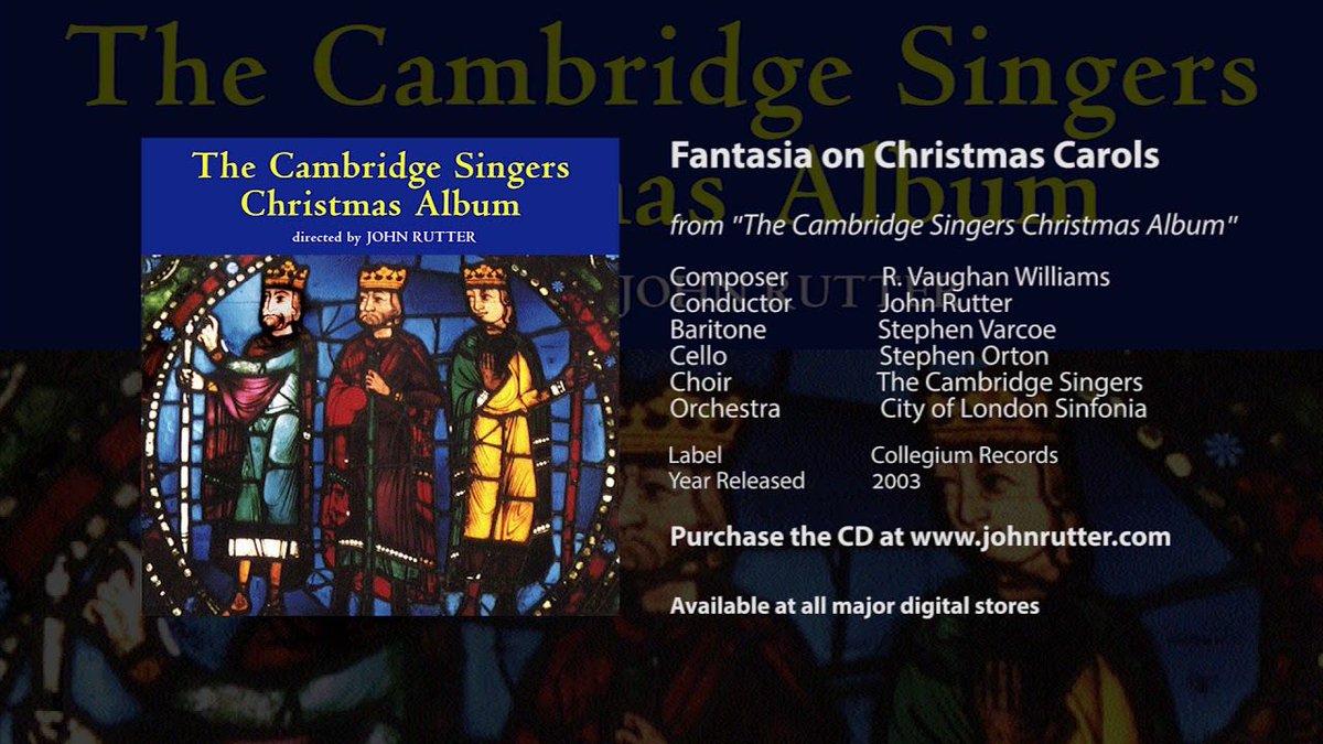Image for the Tweet beginning: 'Fantasia on Christmas Carols', composed