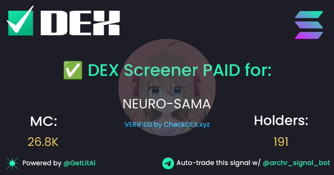 Looks like DEX is paid, send it!