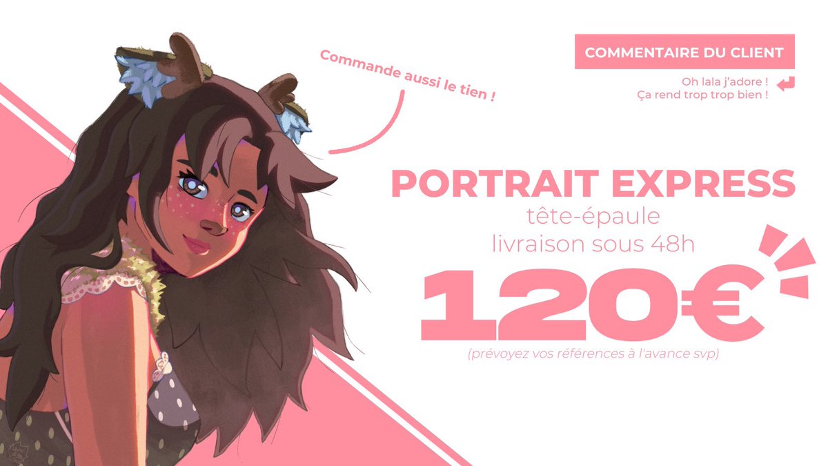 ‼️URGENT‼️
J'ai besoin d'argent pour préparer mon déménagement et payer le futur loyer, alors :
J’ouvre des slots pour des portraits !
Livraison rapide ⏱️
Places limitées 🔒
Mes DM sont ouverts !

Partage fortement apprécié ❤️
