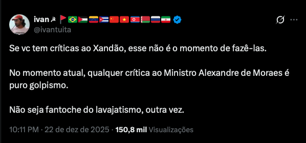 WeiseFranklin's tweet photo. Isto aqui é o puro suco do maquiavelismo.
E não pensem que colocar as  preferências políticas acima dos próprios valores morais é algo característico deste ou daquele lado: é supra-ideológico.

E muito comum, infelizmente. https://t.co/cZ9UTzyaGI