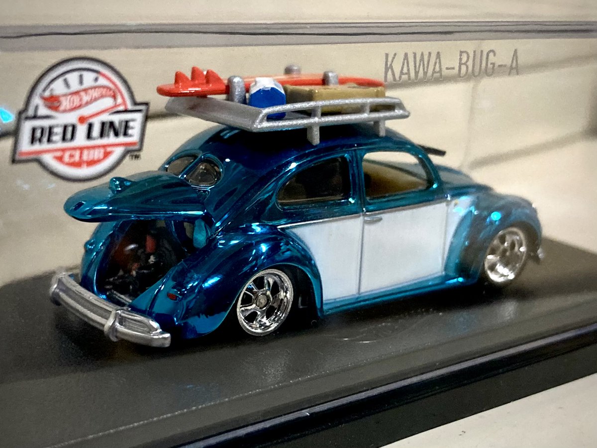 TWINMILL17's tweet photo. "Kawa-Bug-A" '49 VW Beetle
RLC Exclusive

ナイス戦利品👍
当時、買い損なっていた初代Kawa-Bug-A💙🤍
良かったぁー無事入手出来て！

やはり、良いですねー👍

#hotwheels
#ホットウィール
#KawaBugA https://t.co/q672Nlwt3B