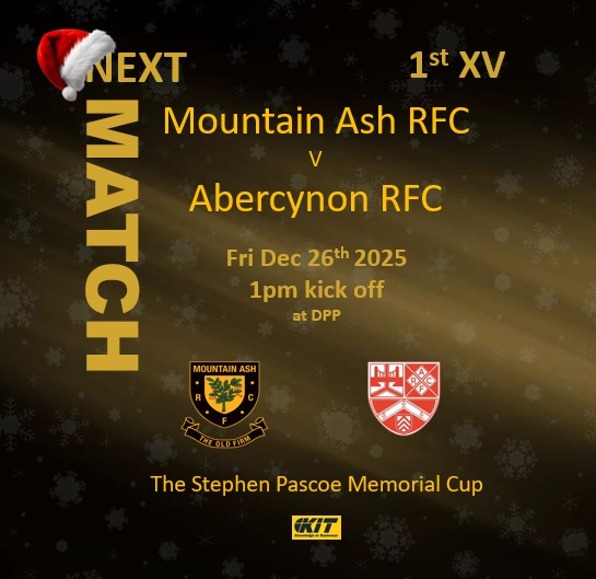rfc_mountain's tweet image. A break from league action, into Boxing Day for the Steve Pascoe Memorial Cup against our close neighbours @AbercynonRFC 

Looking forward to a big crowd, 1pm kick off!

Get your new clothes on and show some support

#TheOldFirm #150th 🖤💛