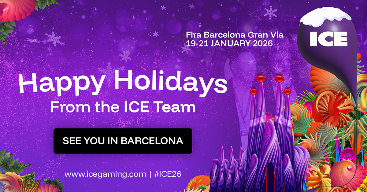icegamingglobal's tweet photo. Happy Holidays ❄️ from the ICE Team! 

We look forward to welcoming you all in Barcelona at Fira Gran Via on 19-21 January 2026! 

If you haven’t registered yet you still have time >> 
https://t.co/jahiOQdyk4

#ICE26 https://t.co/D2OR8QvMyU