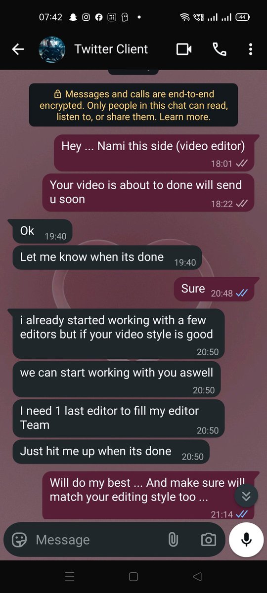 Nami | Video editor tweet media