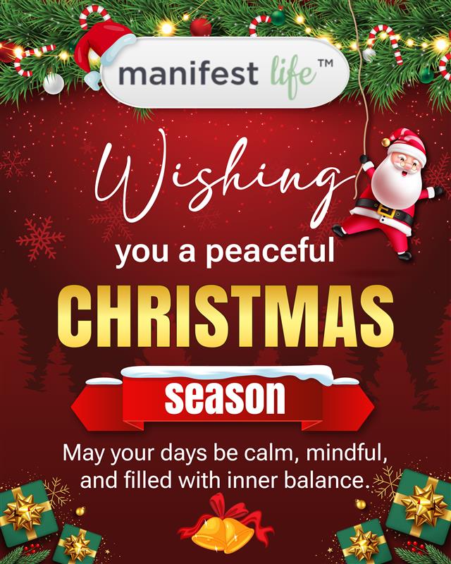 ManifestLifeOrg's tweet photo. Peaceful thoughts. Mindful moments. A calm Christmas season 🎄✨Sending you love, light, and inner harmony 🕯️
#PeacefulChristmas #MindfulSeason #InnerBalance #CalmMind #HolidayPeace #ChristmasVibes #PositiveEnergy #ManifestLife #SpiritualWellness #Mindfulness https://t.co/vaXbiiTbQv