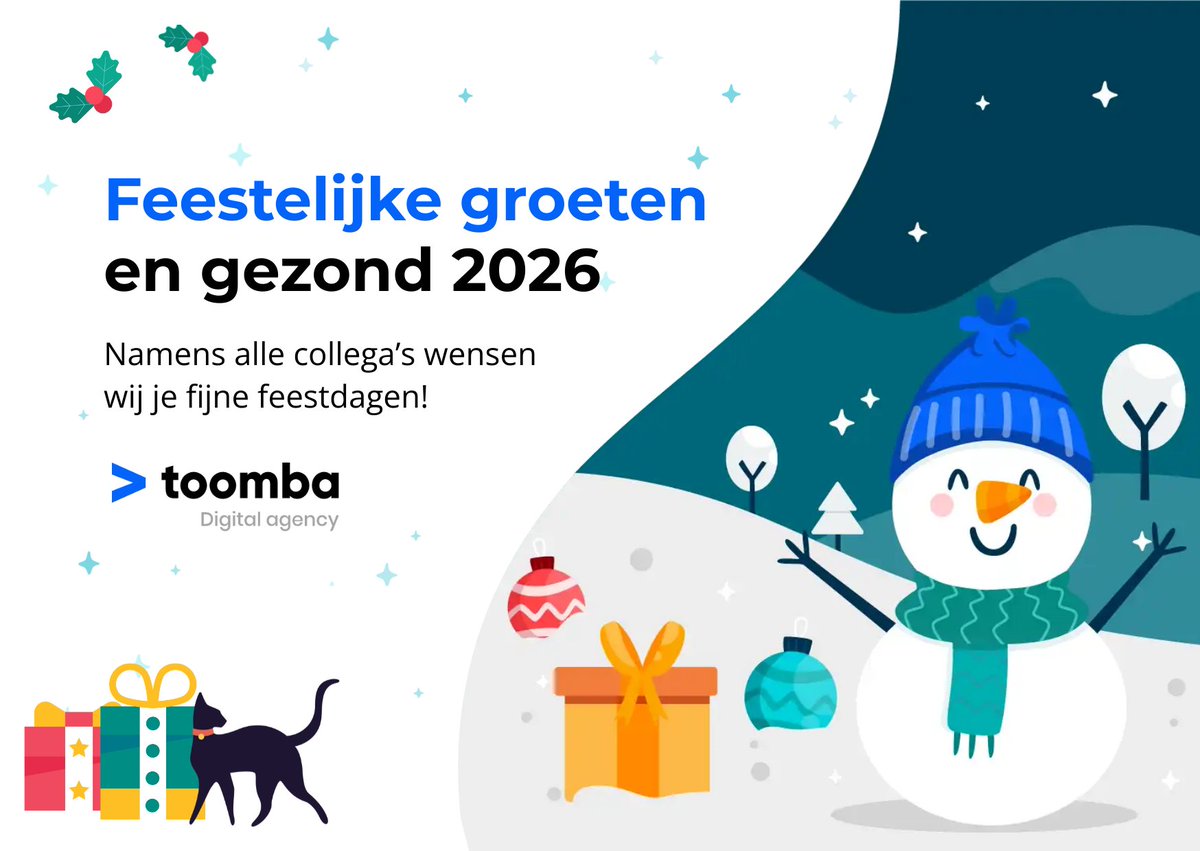 🎄 Bedankt voor de fijne samenwerking in 2025!
 Samen hebben we mooie stappen gezet. In 2026 bouwen we daar graag op verder. Fijne feestdagen en een gezond en succesvol nieuwjaar ✨

#FijneFeestdagen #HappyHolidays #DigitaleGroei