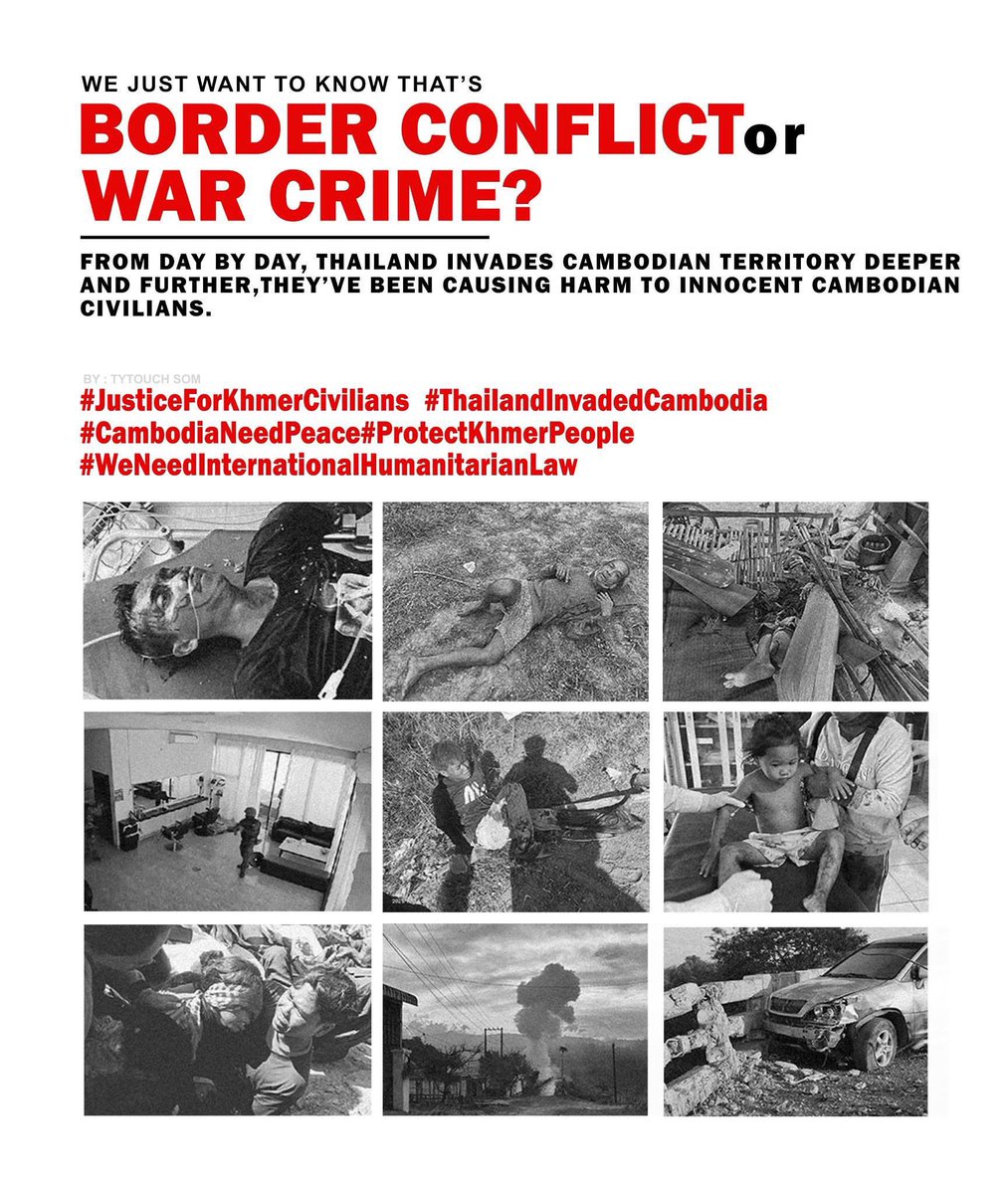 sooannachy's tweet photo. Thailand invasion of Cambodia territory &amp;destroys everything in Cambodia https://t.co/SaVDOa2TTQ