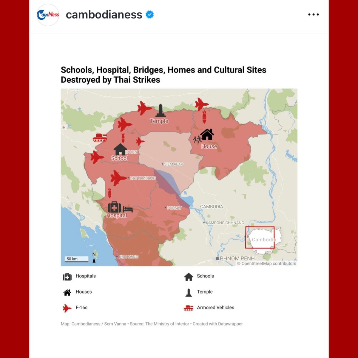 sooannachy's tweet photo. Thailand invasion of Cambodia territory &amp;destroys everything in Cambodia https://t.co/YfosVlbOOd