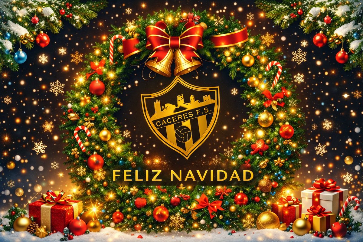 🎄Esta Navidad, seguimos jugando en equipo. ¡Feliz Navidad!🎄💛🖤