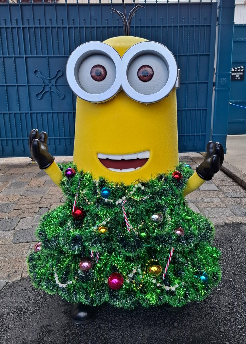 クリスマスツリーのケビンに会えた✨🎄✨ ちょっと上向きのかわいい