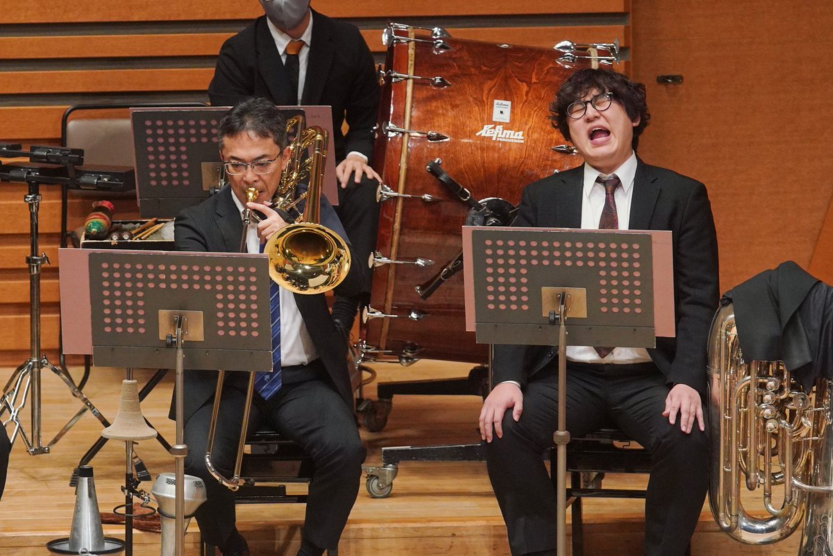 sendaiphil's tweet image. テューバ首席奏者： #山田悠貴 は、12月末をもって仙台フィルを退団します。今日の公演が仙台フィル楽団員としての最後の主催公演でした。今後の更なる活躍を祈念いたします😎🎅 #山田がサンタ #ワルツィング・キャット @DyamaTubist