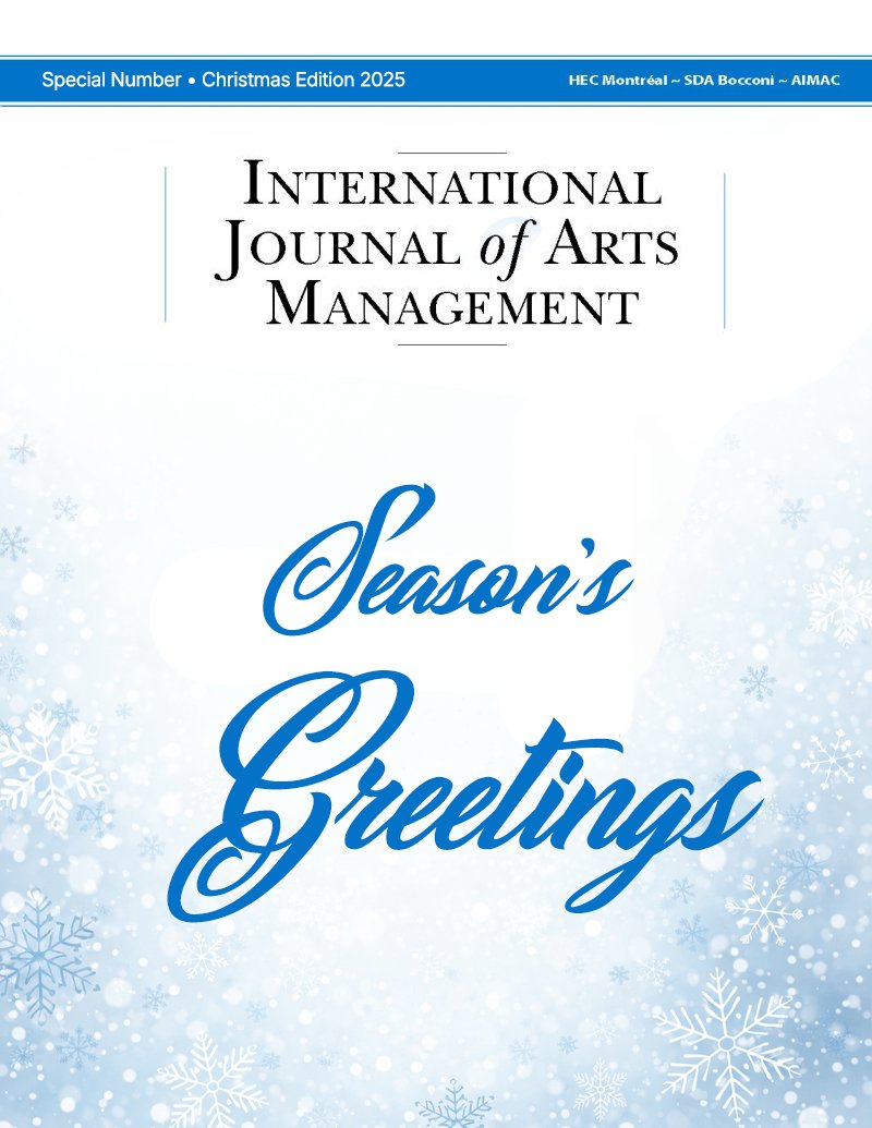 International Journal of Arts Management tweet media