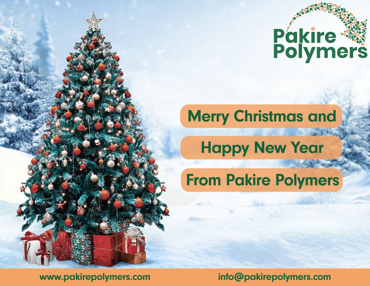PakirePolymers's tweet photo. From everyone at Pakire Polymers, we would like to wish you a very Merry Christmas and a Happy New Year.
____________________

Din partea tuturor celor de la Pakire Polymers, vă dorim un Crăciun fericit și un An Nou fericit.

https://t.co/uvDYS3uHad

#christmas #christmas2025 https://t.co/wm1kpWkWH7