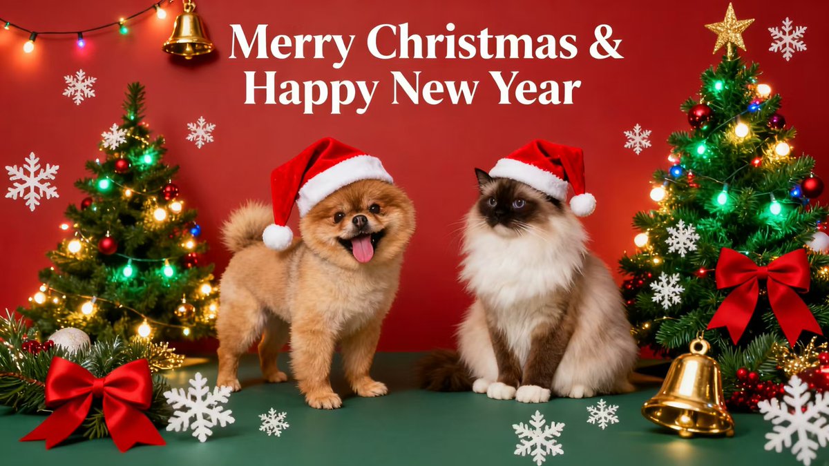 Wilda_OnePair's tweet image. With Christmas around the corner.Wish you and your family a wonderful Christmas!🎄

#onepair #catanddog #christmastime🎄 #catlıfe #catlifestyle #doglifestyle