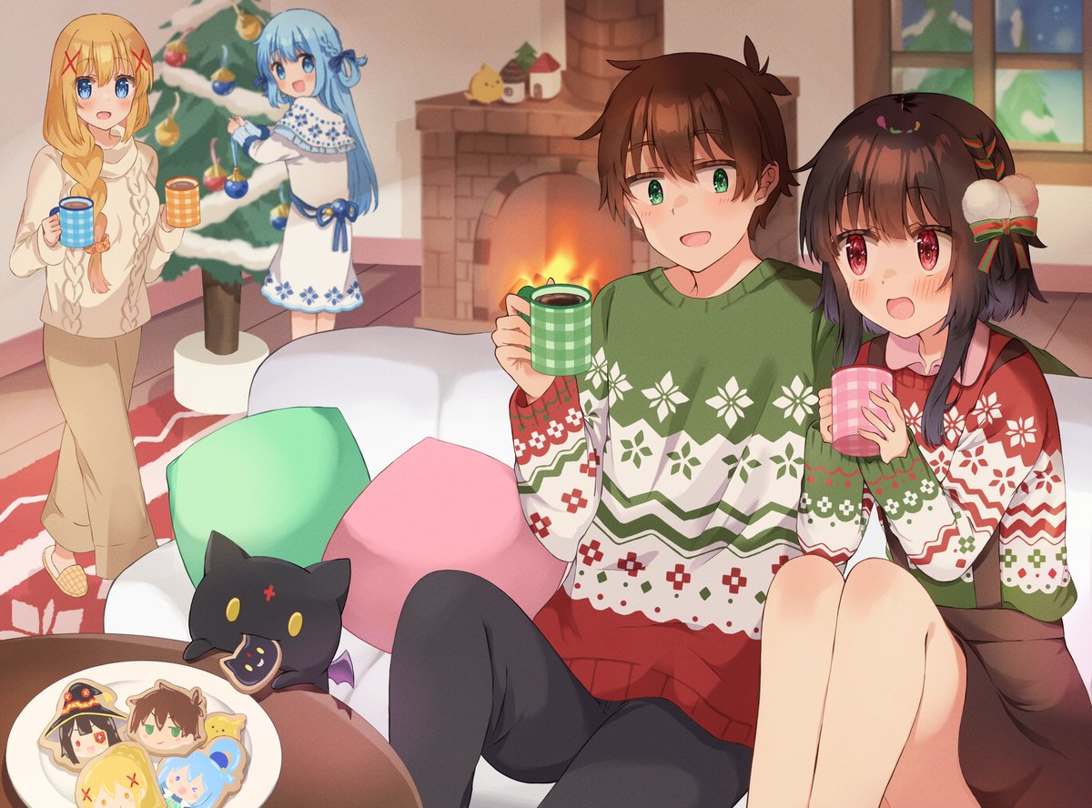 Daily_Kazumin's tweet image. Feliz navidad les deseamos a todos 🎁🎄