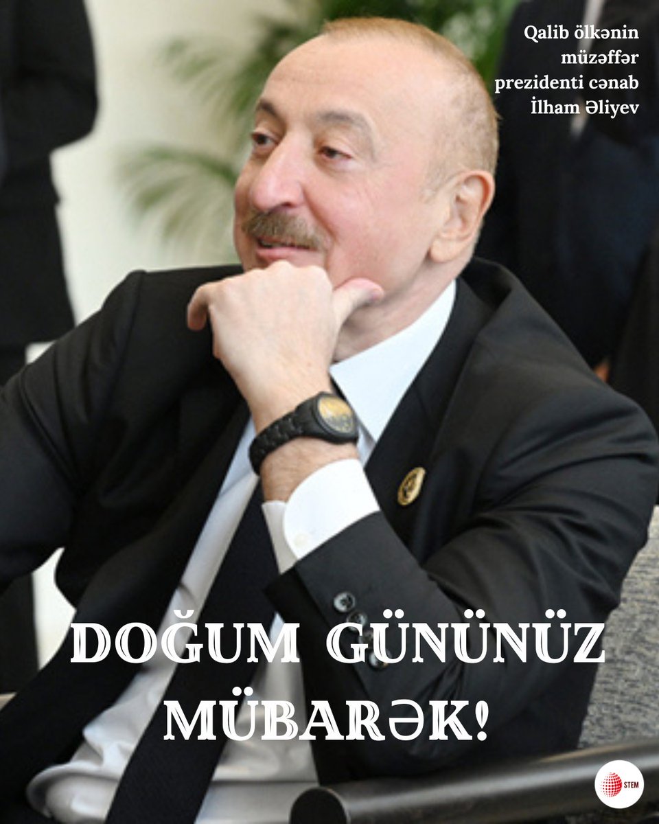 stemlabaz's tweet image. 🤍🖤🎂💪DOĞUM GÜNÜNÜZ MÜBARƏK QALİB ÖLKƏNİN MÜZƏFFƏR PREZİDENTİ CƏNAB İLHAM ƏLİYEV @presidentaz !!!