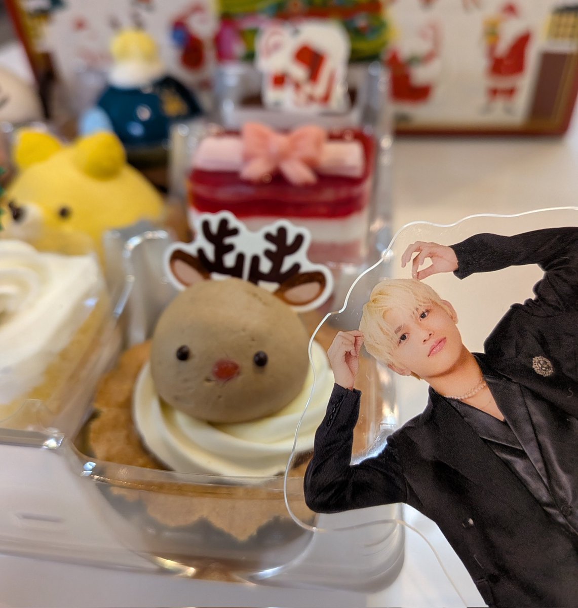 しの㌰～🎄トナカイのタルトだよ～🤍雨のクリスマスイブだね～🎄🎅