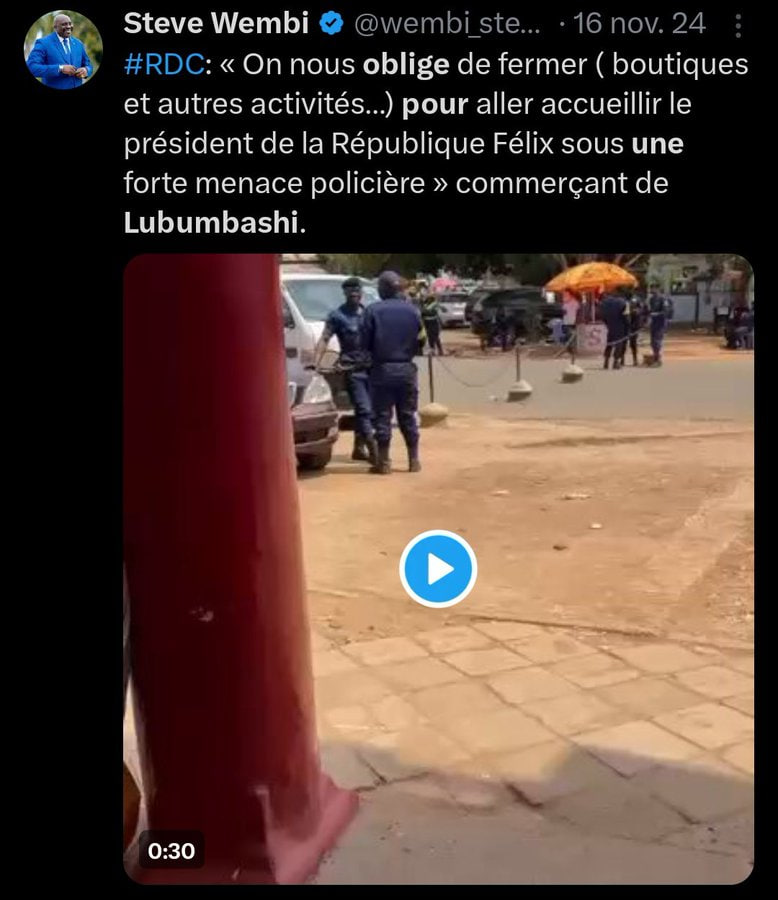 Pleurnicher et passer votre temps sur les réseaux sociaux est le seul « travail » que vous savez faire.

Kinshasa régime  n'a plus de mots à dire sur la population de l'Est.

 La vérité c'est que cette même population que vous prétendez défendre a déjà tourné la page parce